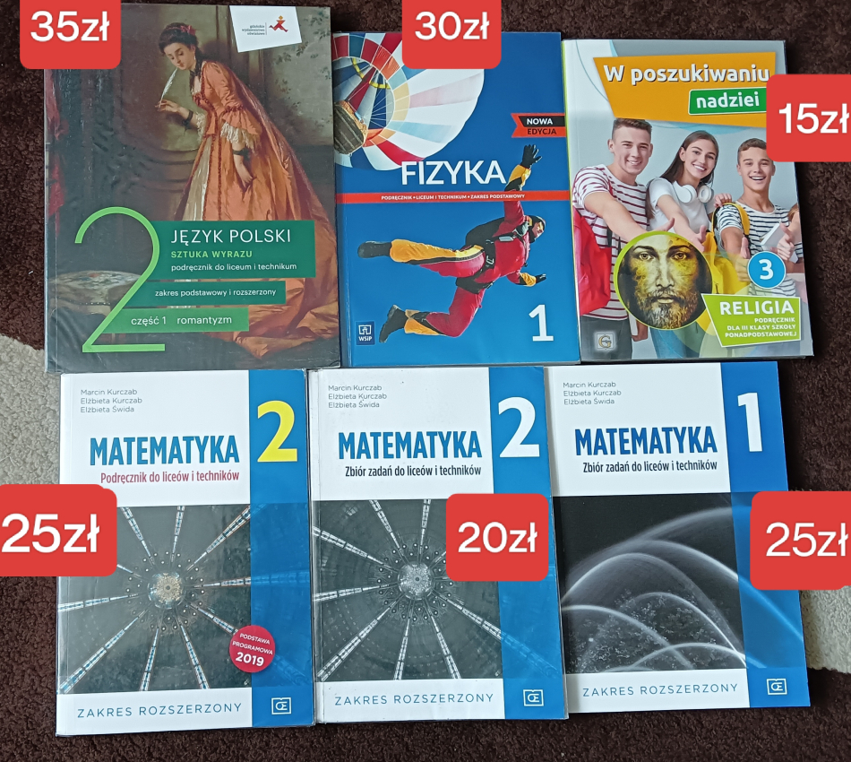 Książki do liceum / technikum