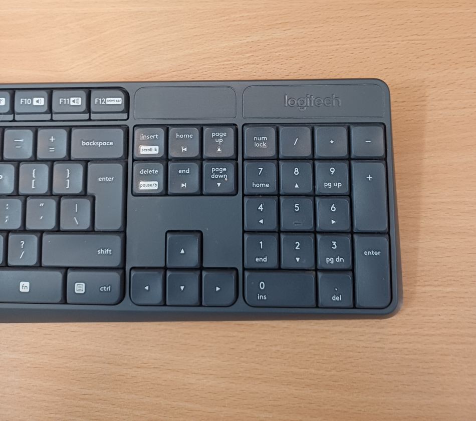 Klawiatura Logitech MK235 Szary - zdjęcie 2