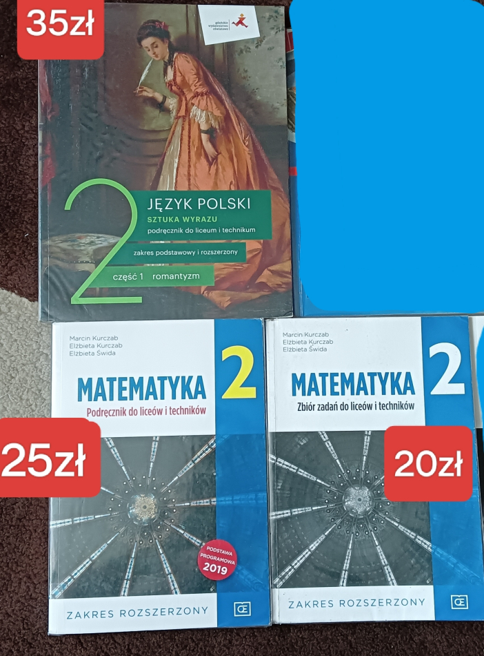Podręczniki dla klasy 2 liceum / technikum