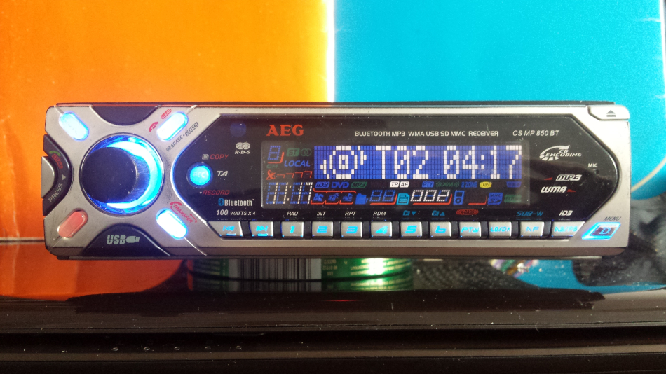 Radio samochodowe AEG CS-MP-850-BT Bluetooth - zdjęcie 2