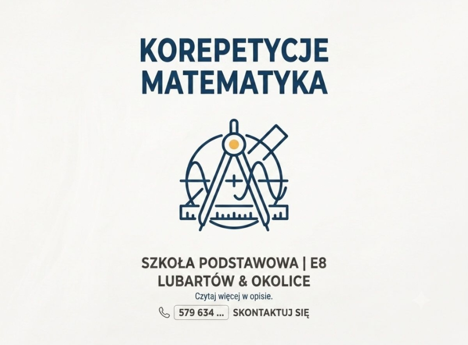Korepetycje z matematyki z dojazdem