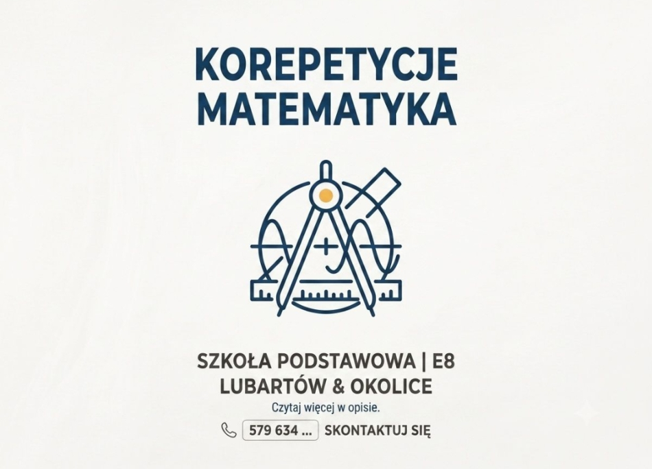 Korepetycje z matematyki z dojazdem ? E8