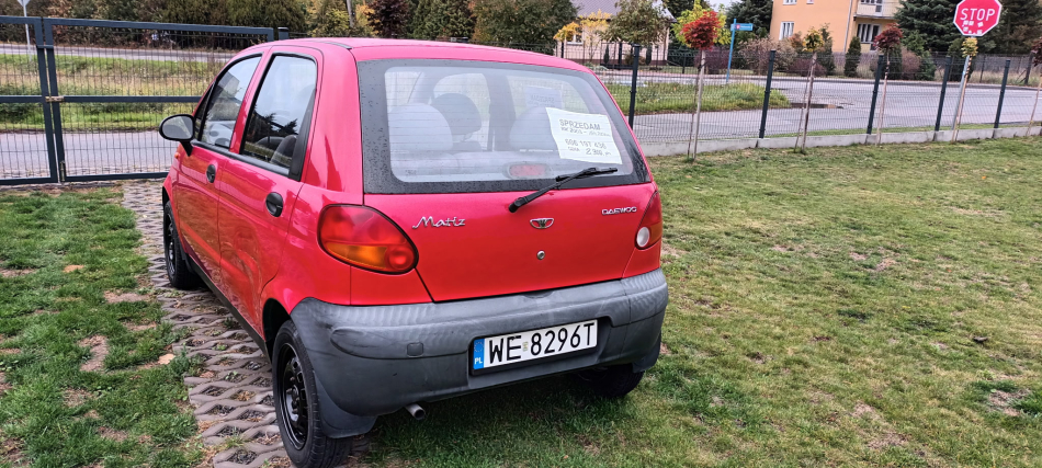 sprzedam daewoo matiz czerwony
